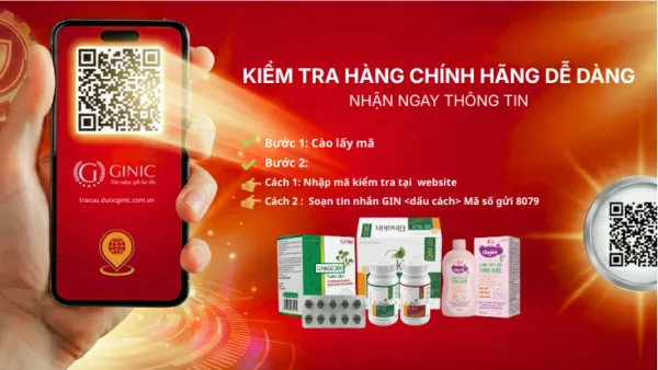KIỂM TRA HÀNG CHÍNH HÃNG GINIC: HƯỚNG DẪN WEB & SMS 8079 KIỂM TRA HÀNG CHÍNH HÃNG GINIC: HƯỚNG DẪN WEB & SMS 8079