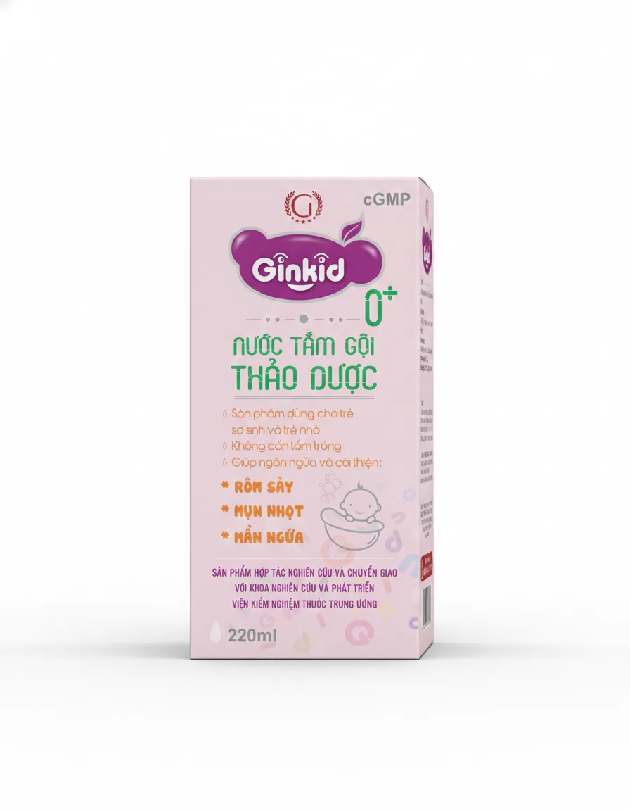 GINKID 0+ NƯỚC TẮM GỘI THẢO DƯỢC GINKID 0+ NƯỚC TẮM GỘI THẢO DƯỢC
