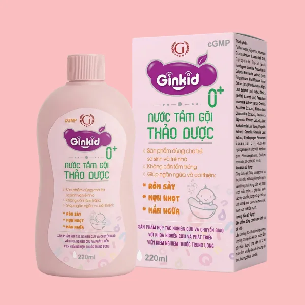 GINKID 0+ NƯỚC TẮM GỘI THẢO DƯỢC