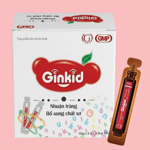 Thực phẩm bảo vệ sức khỏe GINKID NHUẬN TRÀNG BỔ SUNG CHẤT XƠ