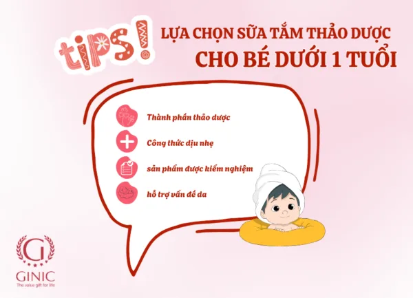 TIP LỰA CHỌN SỮA TẮM THẢO DƯỢC CHO BÉ DƯỚI 1 TUỔI: MẸ CẦN BIẾT GÌ ĐỂ BẢO VỆ LÀN DA NON NỚT CỦA BÉ?
