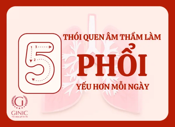 5 THÓI QUEN ÂM THẦM LÀM PHỔI YẾU HƠN MỖI NGÀY