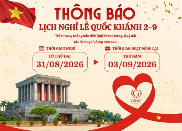 THÔNG BÁO LỊCH NGHỈ LỄ QUỐC KHÁNH 2/9 NĂM 2026