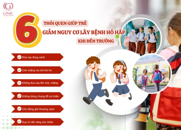 6 THÓI QUEN GIÚP TRẺ GIẢM NGUY CƠ LÂY BỆNH HÔ HẤP Ở TRƯỜNG