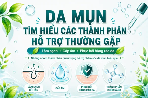 DA MỤN: THÀNH PHẦN CHĂM SÓC NÀO BẠN ĐÃ BIẾT?