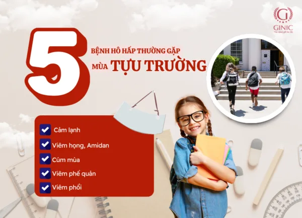 ĐIỂM DANH 5 BỆNH HÔ HẤP TRẺ THƯỜNG GẶP MÙA TỰU TRƯỜNG